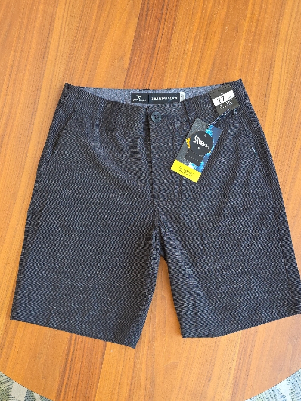 Rip Curl Boy's Dark Charcoal Stretch Board Shorts Size 27